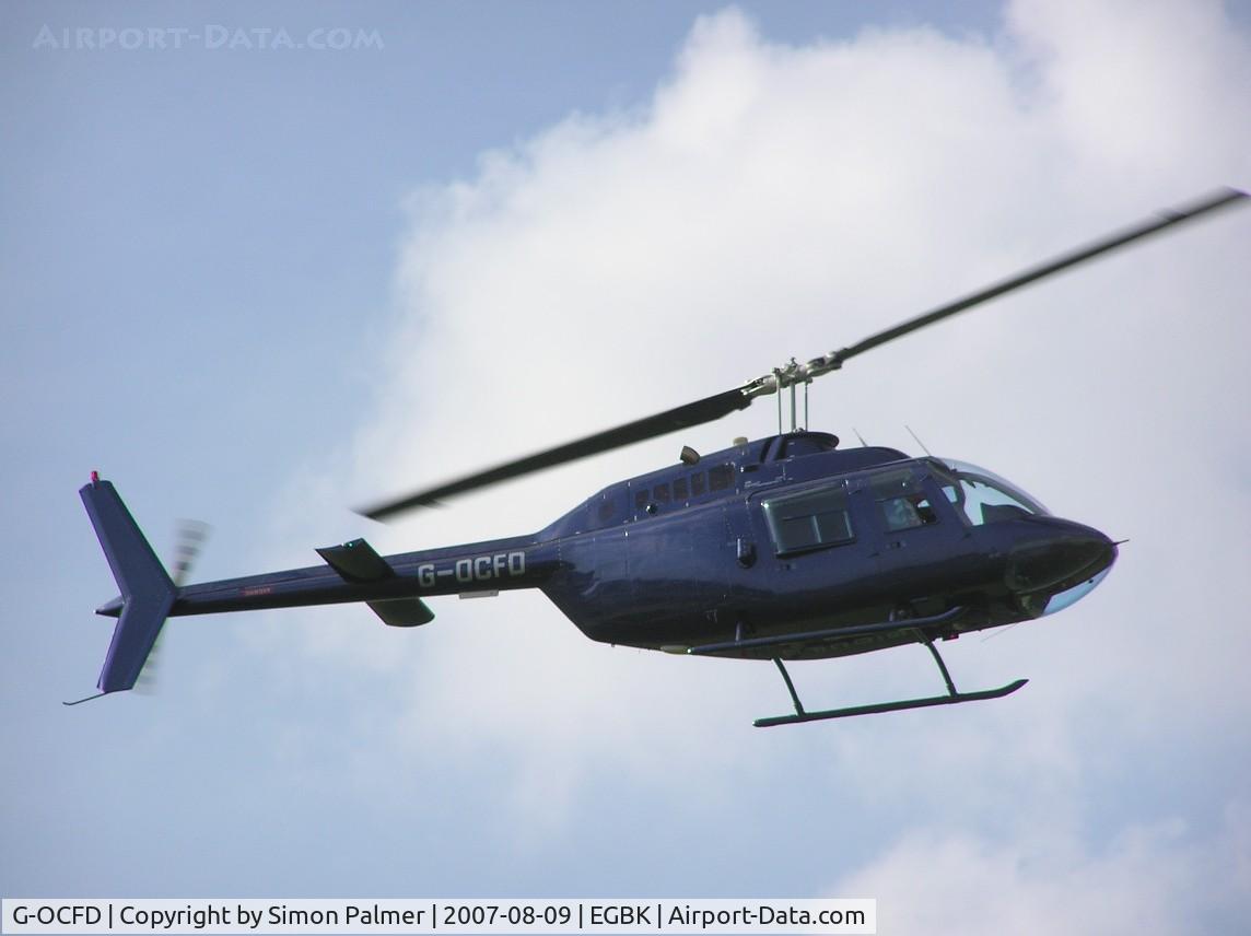 G-OCFD, 1980 Bell 206B JetRanger III C/N 3165, Jet Ranger based at Sywell