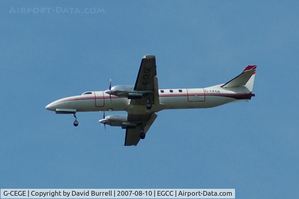 G-CEGE, 1978 Swearingen SA-226TC Metro II C/N TC-258, Swearingen SA226-TC - Landing