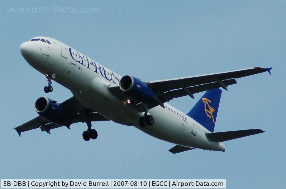 5B-DBB, 1991 Airbus A320-231 C/N 256, Cyprus Airways - Landing