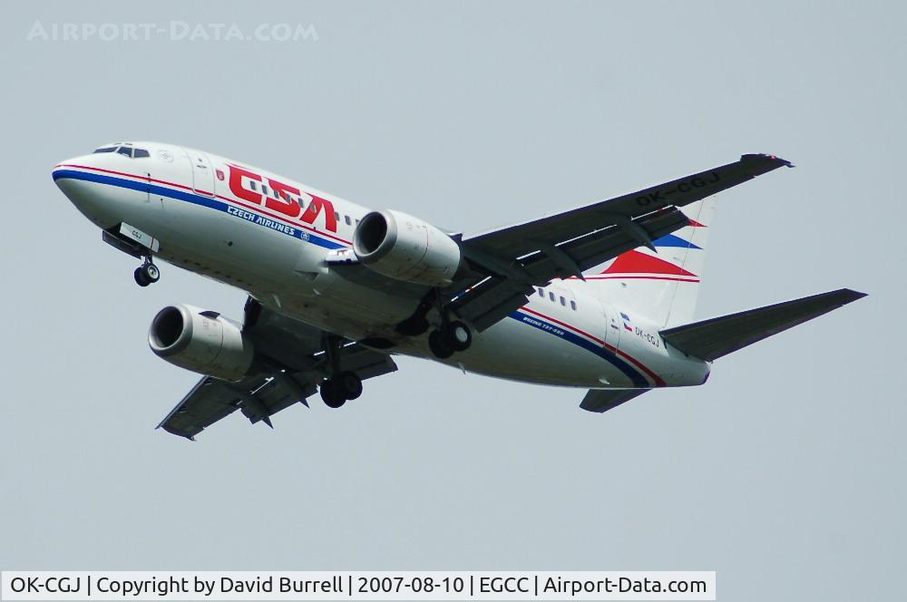 OK-CGJ, 1997 Boeing 737-500 C/N 28470, Czech Airlines - Landing