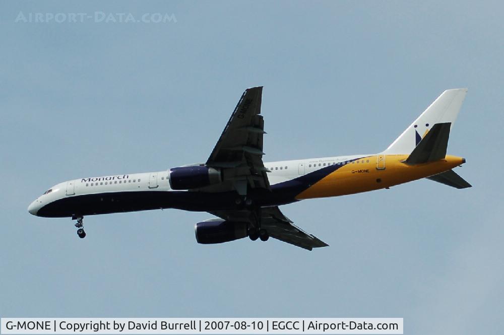 G-MONE, 1985 Boeing 757-2T7 C/N 23293, Monarch - Landing