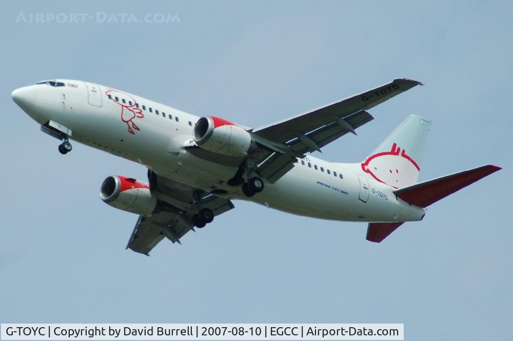 G-TOYC, 1995 Boeing 737-3Q8 C/N 26312, BMI baby - Landing