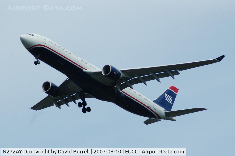 N272AY, 2000 Airbus A330-323 C/N 333, US Airways - Landing