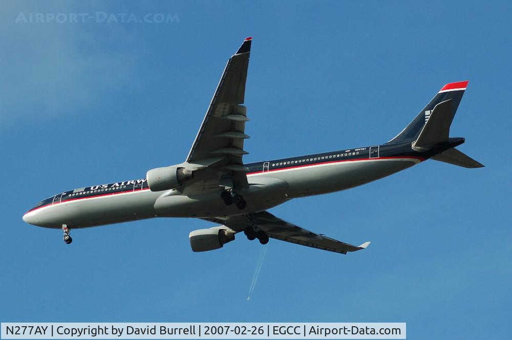 N277AY, 2001 Airbus A330-323 C/N 0380, US Airways - Landing