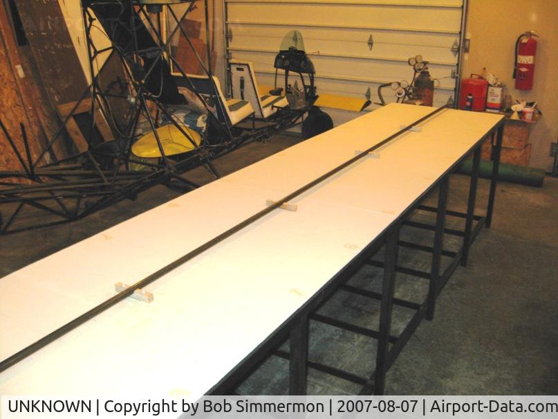 UNKNOWN, , Assembly table built and the keel is laid.