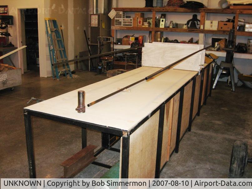 UNKNOWN, , More longerons and the nose gear tube coming together.