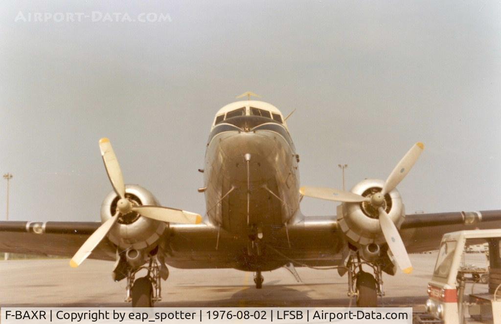 F-BAXR, 1943 Douglas DC-3 C/N 20100, on a day-stopp