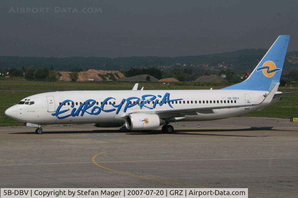 5B-DBV, 2003 Boeing 737-8Q8 C/N 30654, Eurocypria arrived from LCA