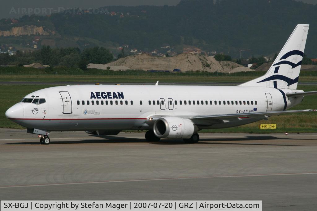 SX-BGJ, 1992 Boeing 737-4S3 C/N 25595, Aegean B.737-400 charter from HER