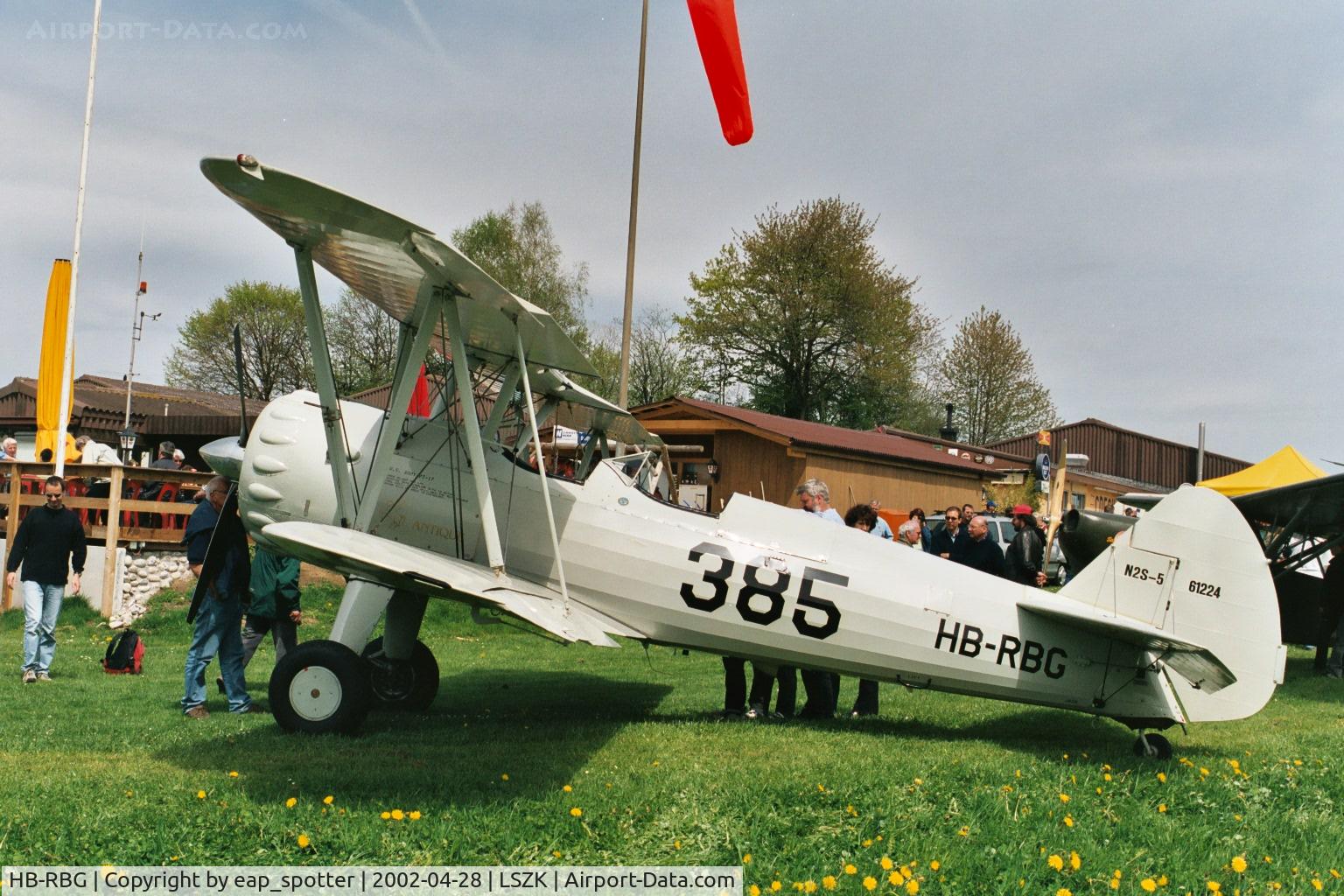 HB-RBG, 1940 Boeing PT-13D Kaydet (E75) C/N 75-5346, Airdisplay Speck-Fehraltorf