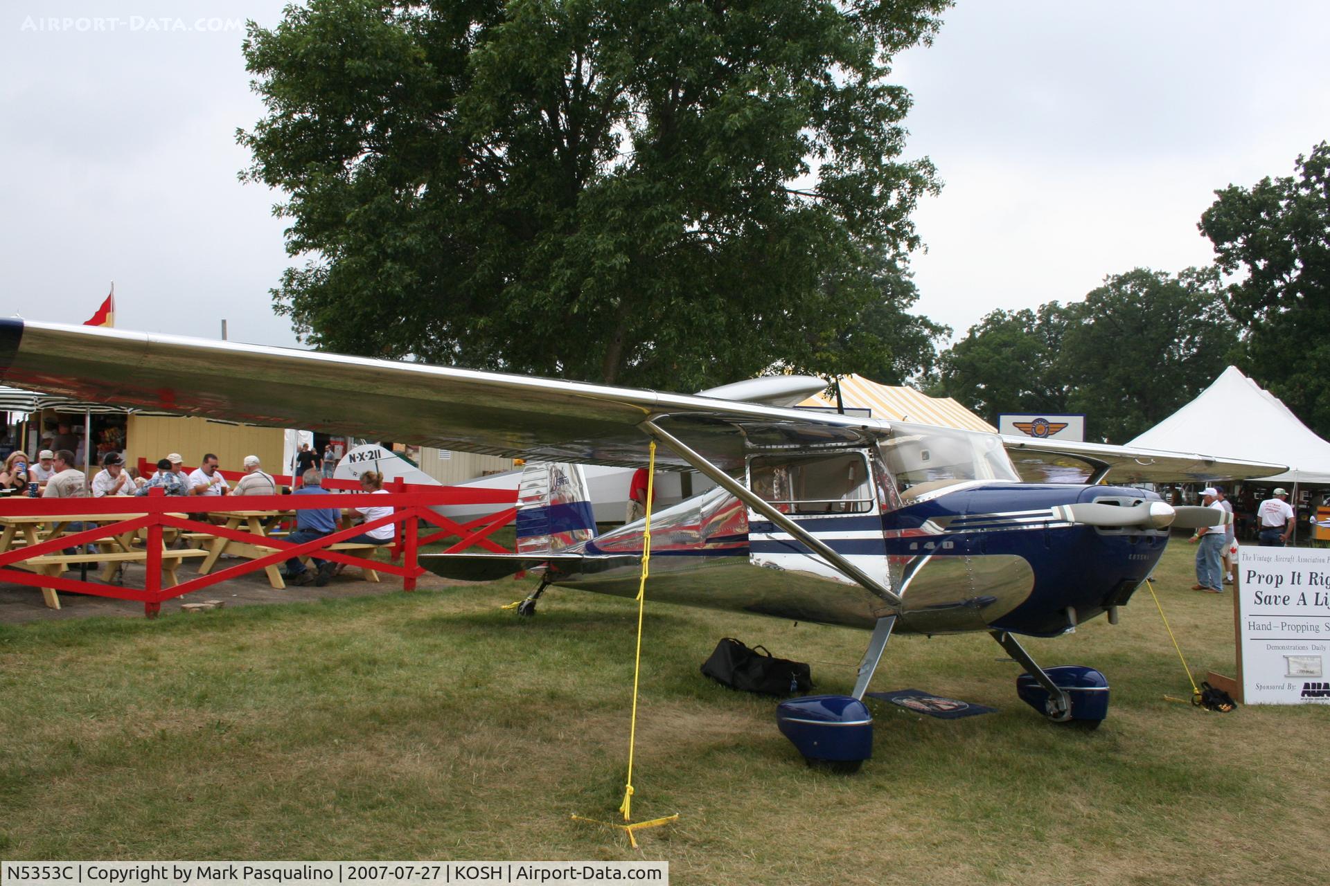 N5353C, 1950 Cessna 140A C/N 15484, Cessna 140A