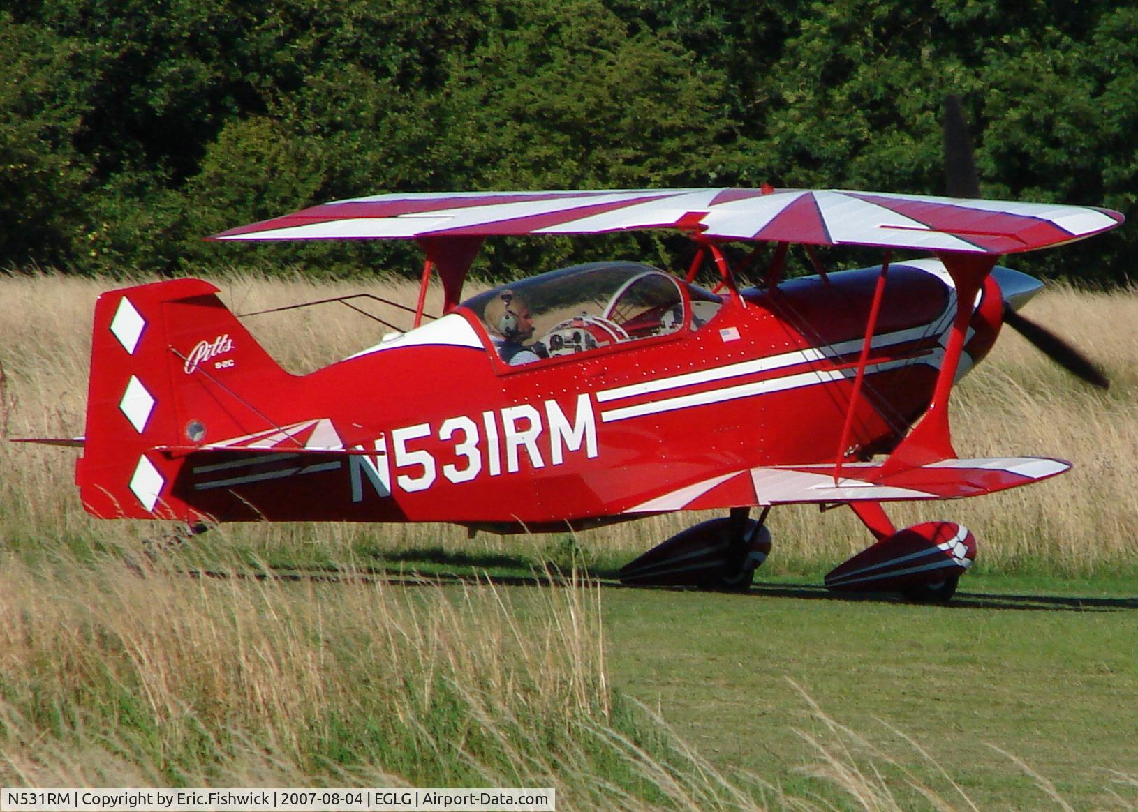 N531RM, 1999 Aviat Pitts S-2C Special C/N 6018, 2. N531RM at Panshanger (Used by Stuart Reeves in BAA Aerobatic Competitions)
