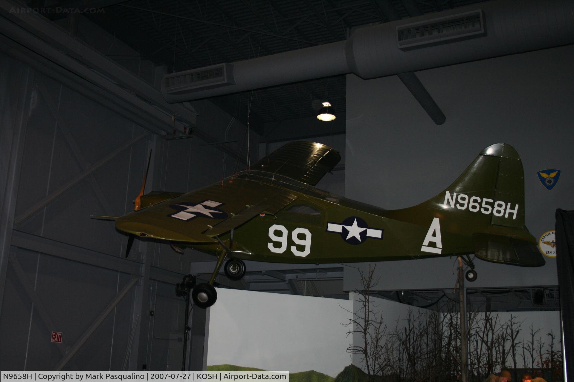 N9658H, 1944 Stinson L-5E Sentinel C/N 4297, Stinson L-5E