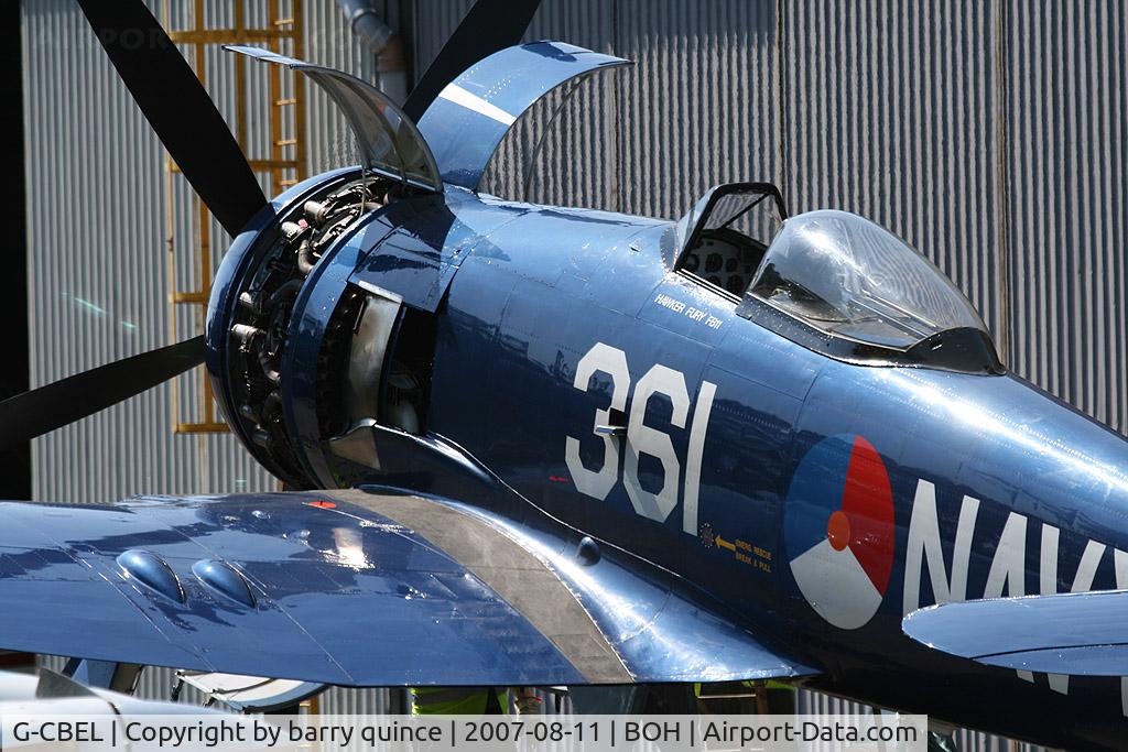 G-CBEL, 1953 Hawker Fury FB11 C/N 37539, AFTER AN ENGINE RUN
