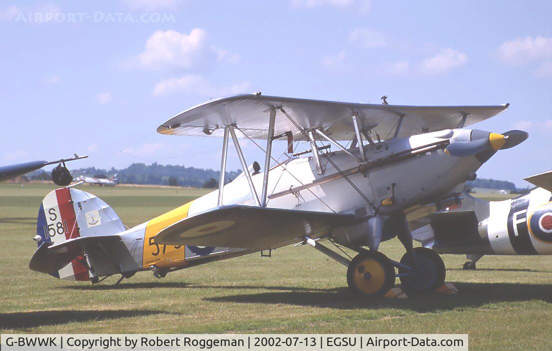 G-BWWK, 1932 Hawker Nimrod I C/N 41H-43617, Morning line up.S1581.573.