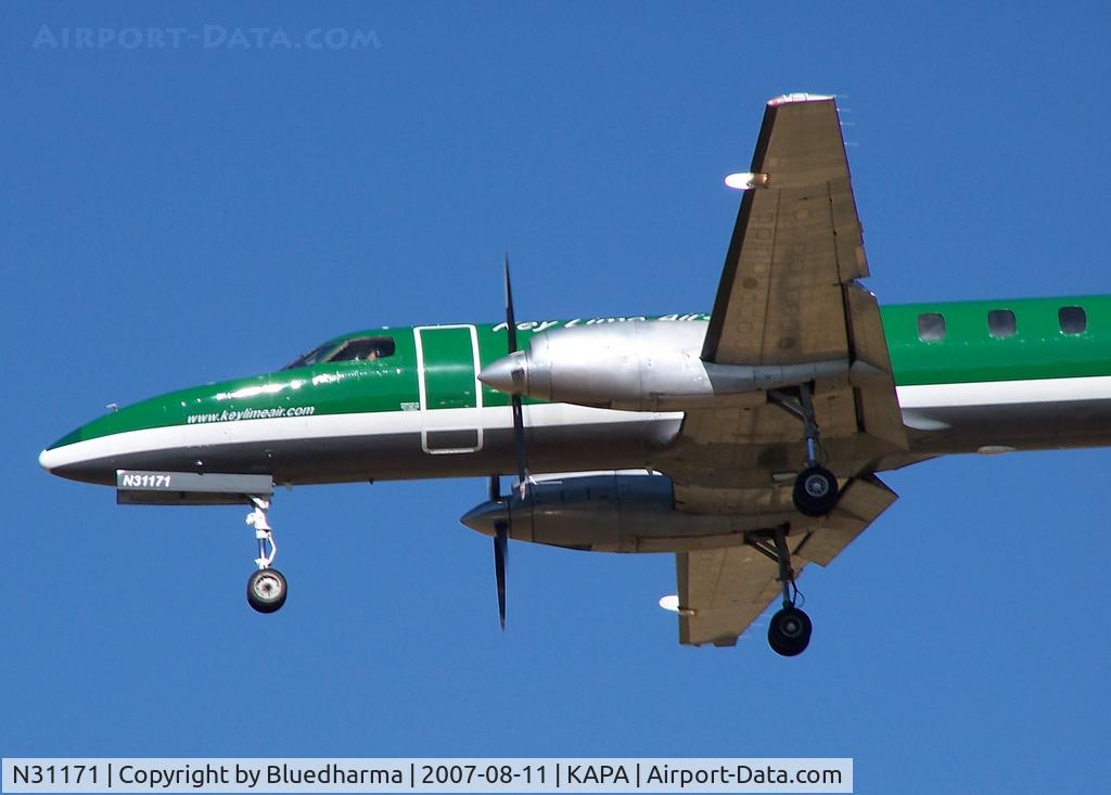 N31171, 1985 Fairchild SA-227AC Metro III C/N AC-605, Landing 17L