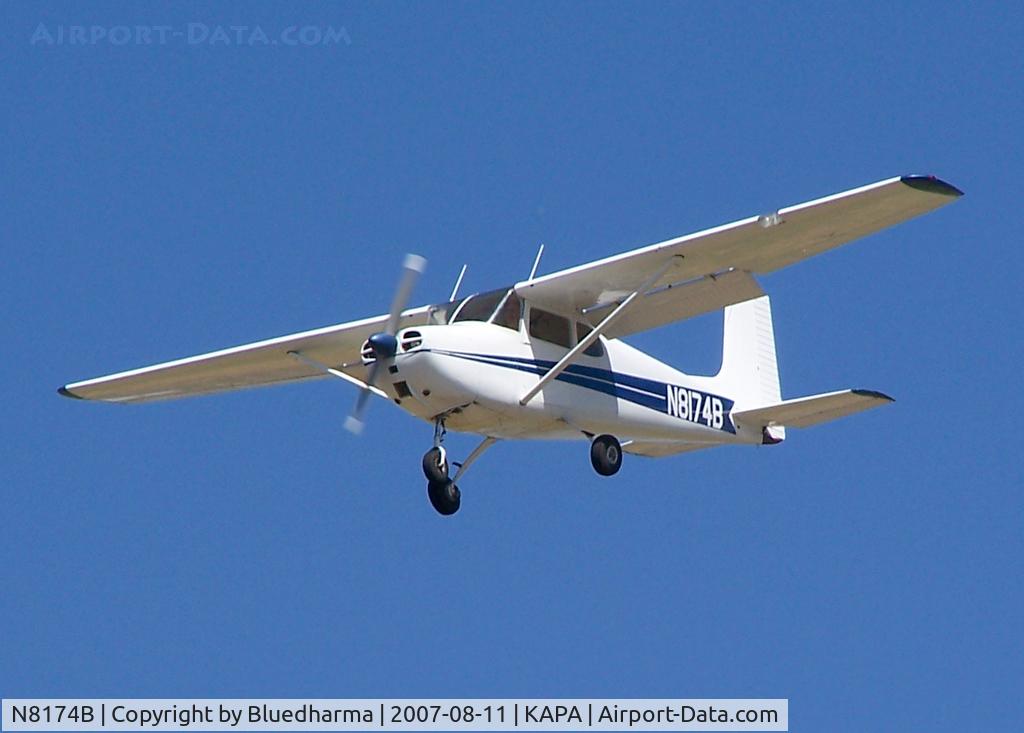 N8174B, 1957 Cessna 172 C/N 29974, Landing 17L
