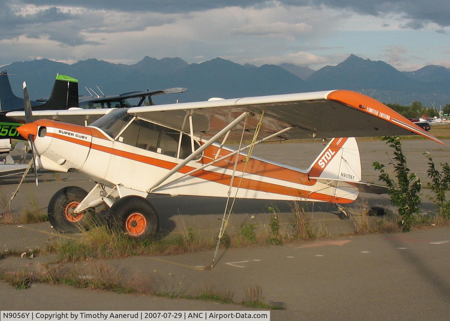 N9056Y, 1980 Wag-Aero Super CUBy C/N 0001, General Aviation Parking area at Anchorage International