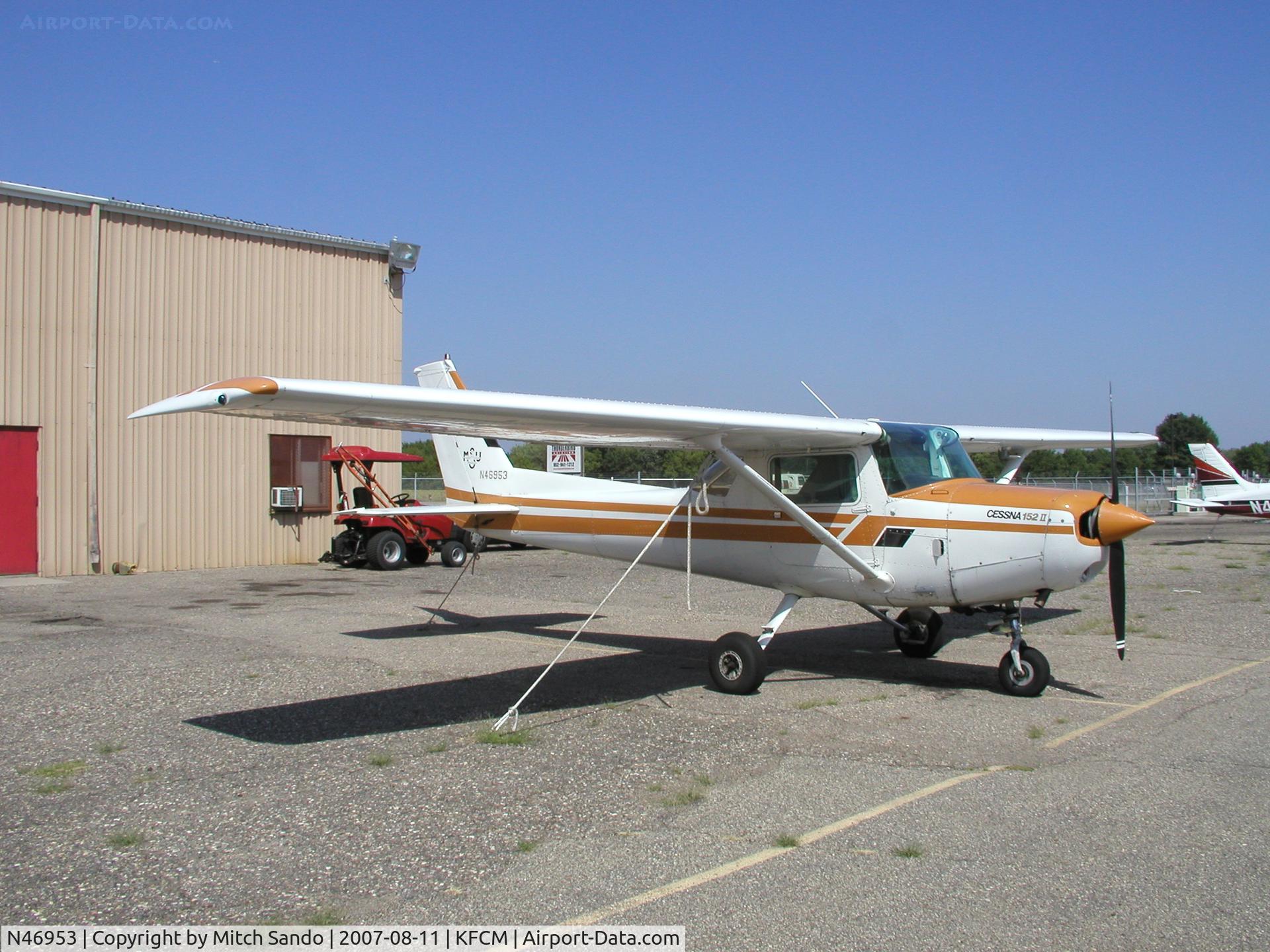 N46953, 1979 Cessna 152 C/N 15283149, Parked at the Thunderbird Ramp at Flying Cloud.