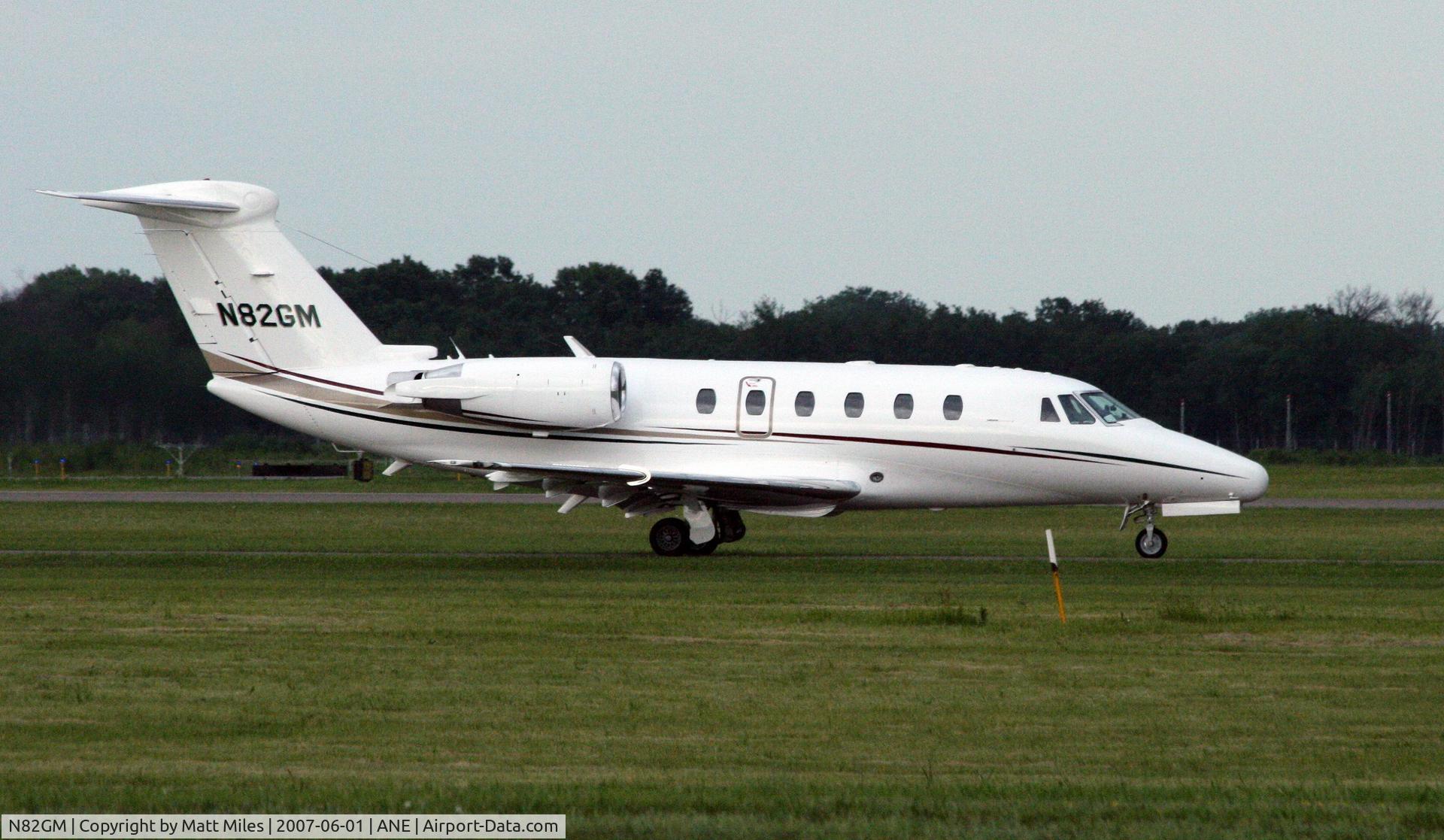 N82GM, 1995 Cessna 650 C/N 650-7064, taxiing in after arrival from Tulsa, OK