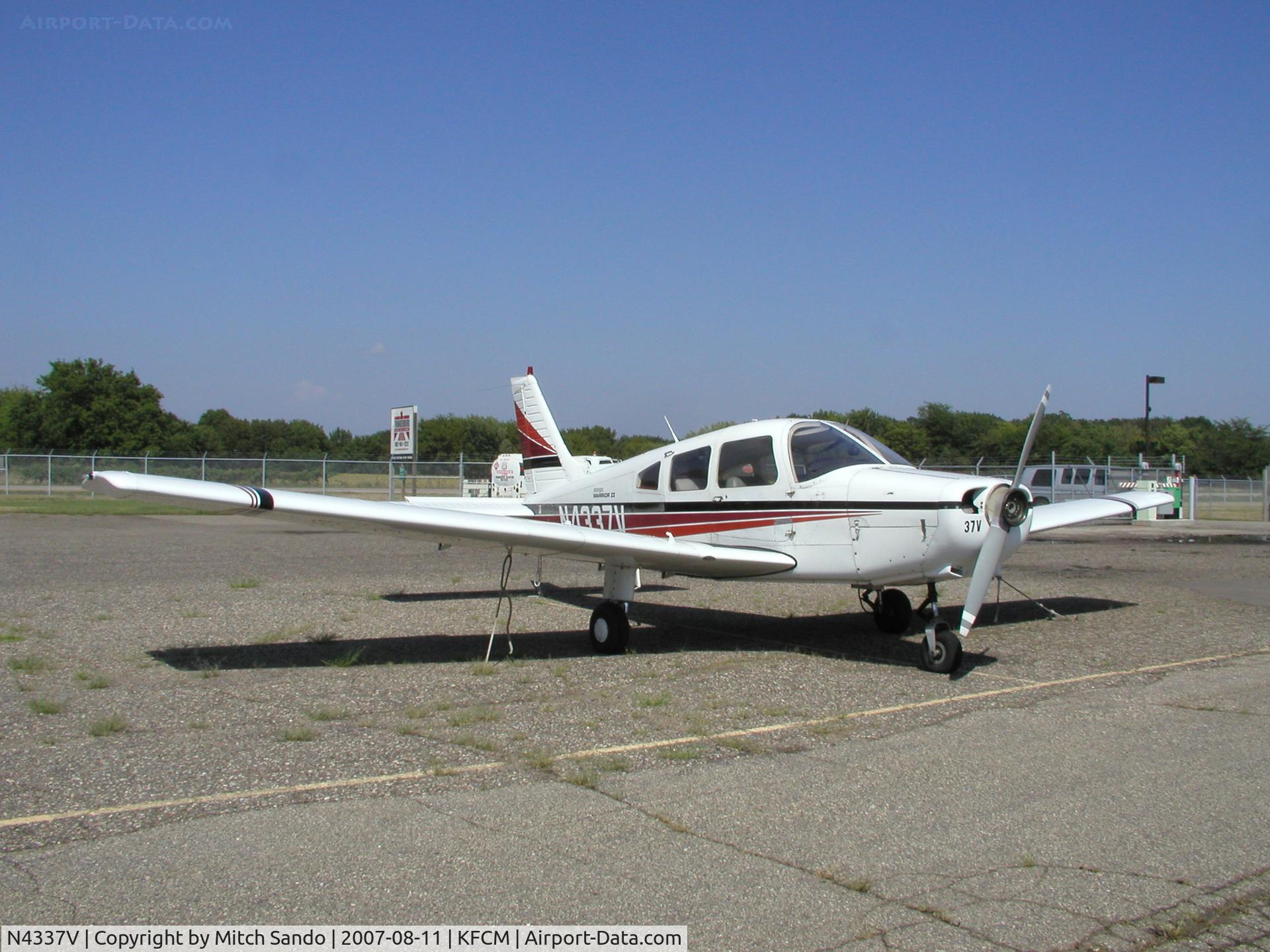 N4337V, 1984 Piper PA-28-161 C/N 28-8416045, Parked at the Thunderbird Ramp at Flying Cloud.