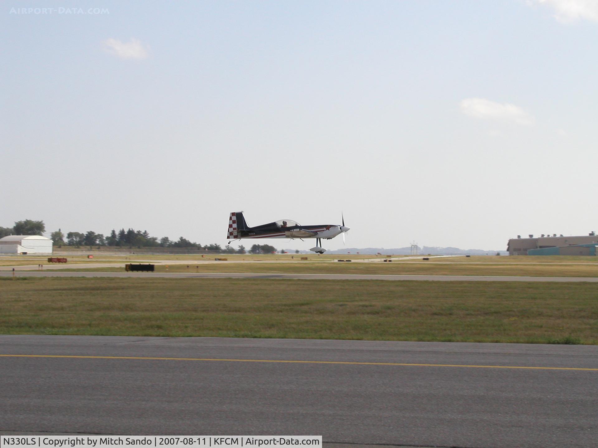 N330LS, 2000 Panzl S-330P C/N 001, Taking off Runway 28R.