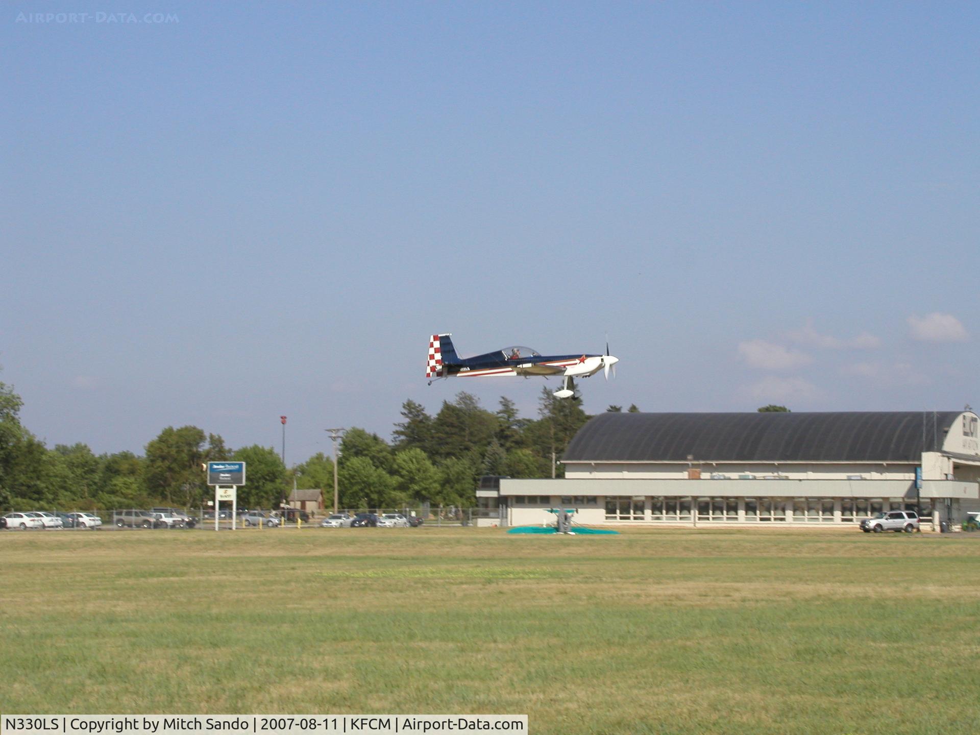 N330LS, 2000 Panzl S-330P C/N 001, Landing Runway 18.