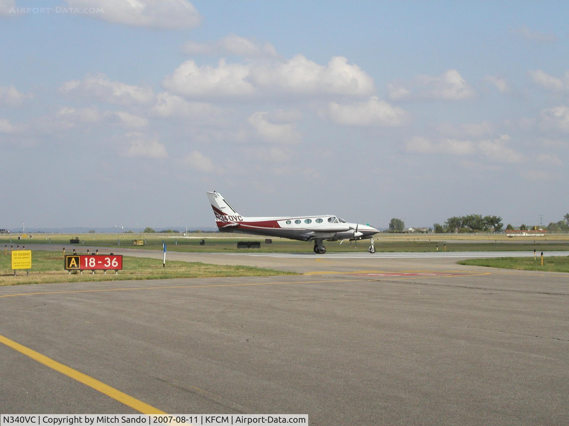 N340VC, Cessna 340A C/N 340A0296, Taking off Runway 18 IFR to Grand Marais (CKC).