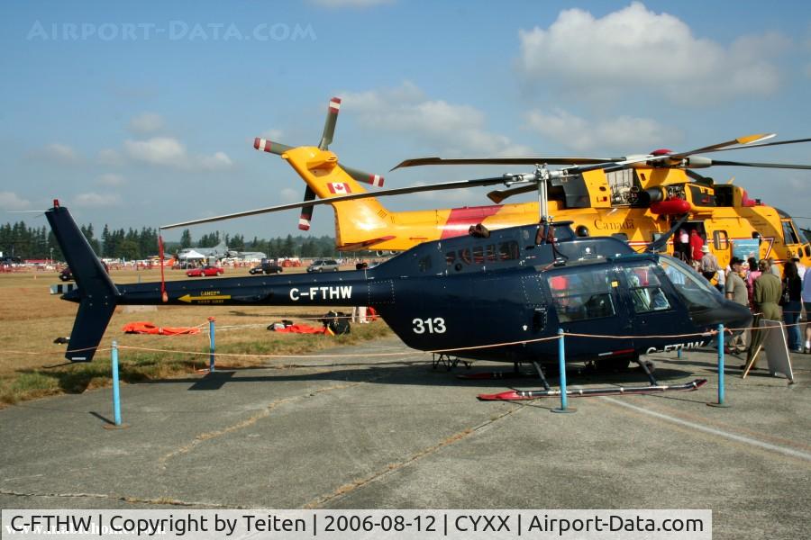 C-FTHW, 1981 Bell 206B JetRanger III C/N 3390, Seen at the Abbotsford Airshow in August 2006