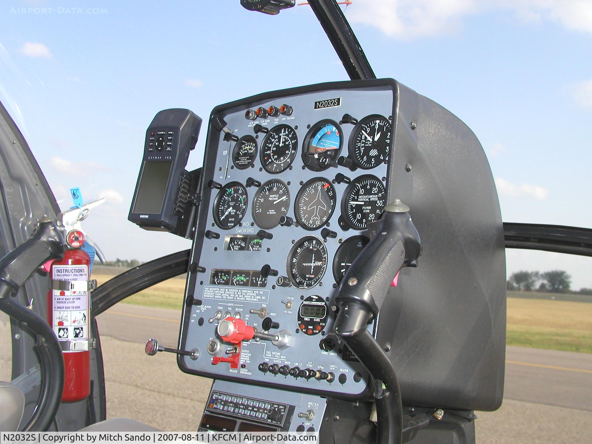 N2032S, 2000 Schweizer 269C-1 C/N 0107, Parked at GAS (General Aviation Services).