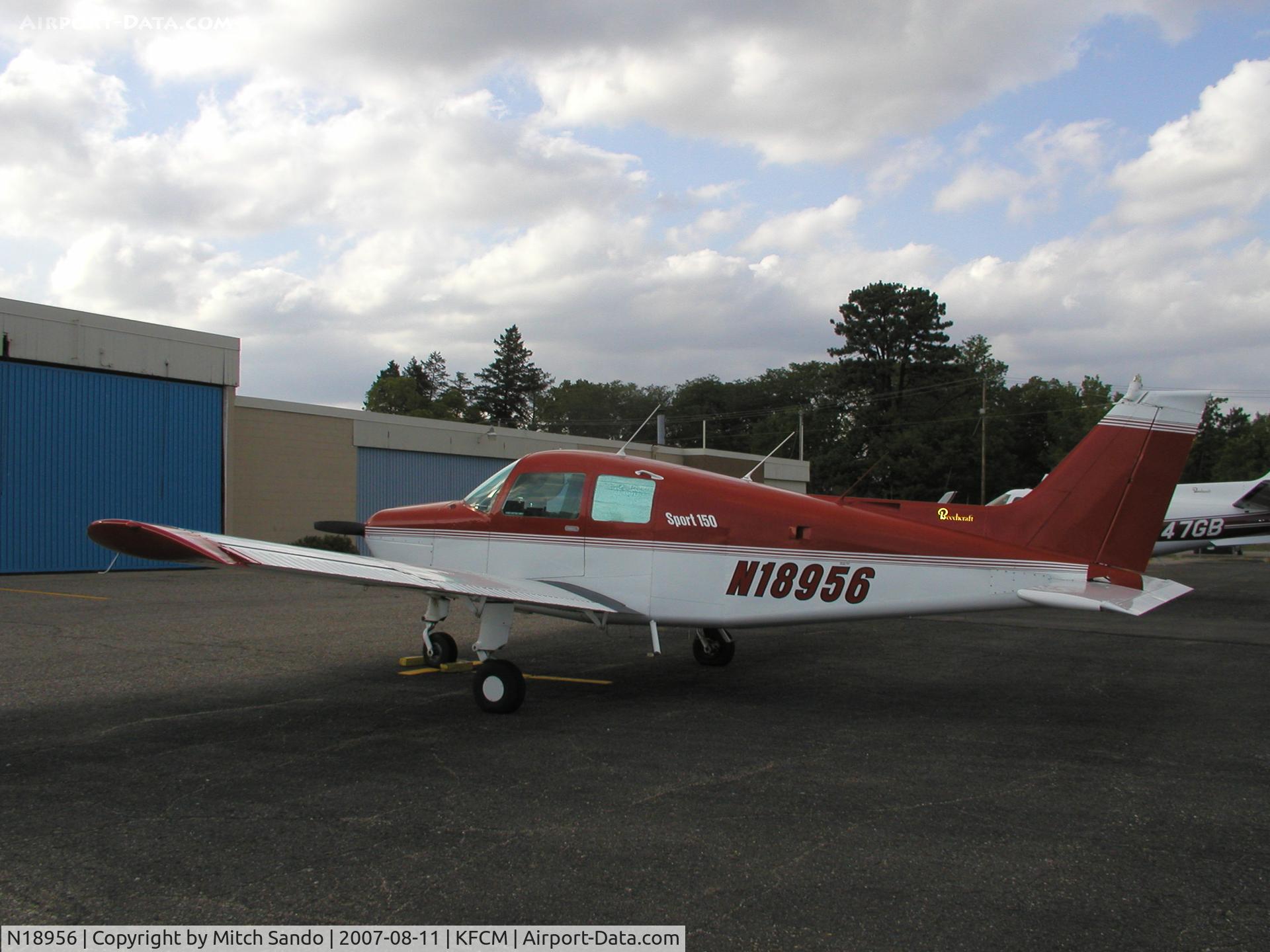 N18956, 1977 Beech B19 Sport 150 C/N MB-867, Parked at GAS (General Aviation Services).