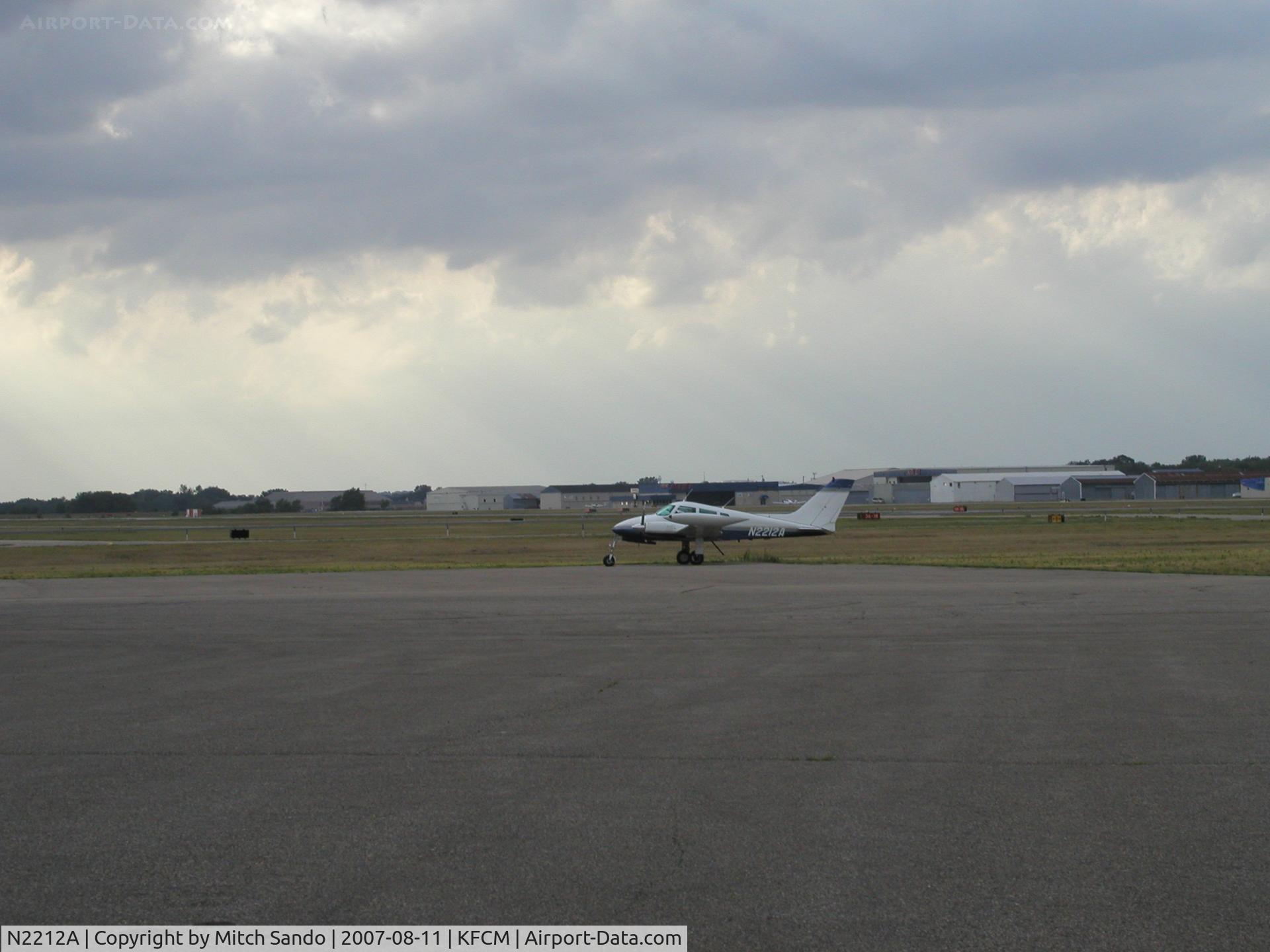 N2212A, 1962 Cessna 310G C/N 310G-0018, Parked on the ramp at Executive Aviation.