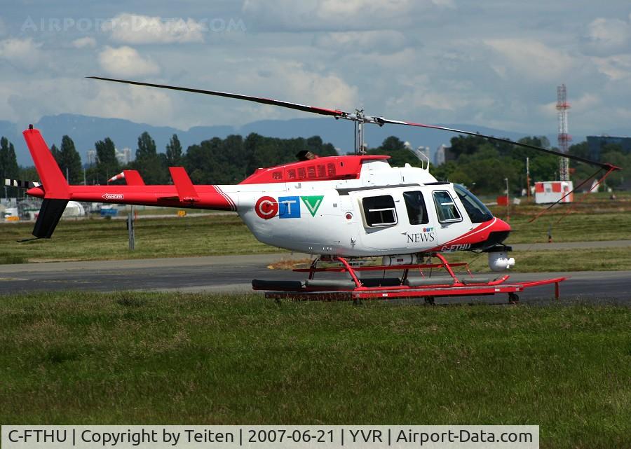 C-FTHU, 1996 Bell 206L-4 LongRanger IV LongRanger C/N 52176, This helicopter belonging to the CTV News TV channel covers the news in the Great Vancouver