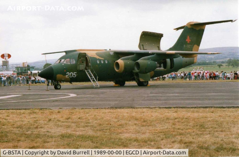 G-BSTA, 1982 British Aerospace BAe.146-100 C/N E1002, BA146 - Woodford Air Show 1989 (Scanned)