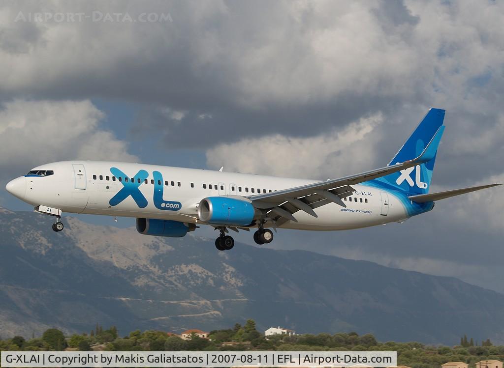 G-XLAI, 2006 Boeing 737-8Q8 C/N 30702, short final approach for RWY32