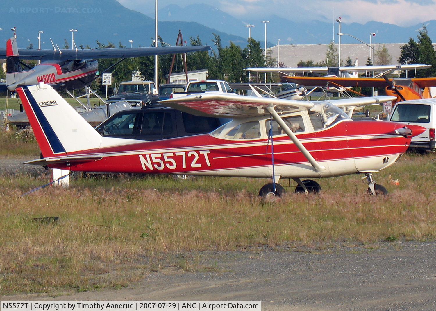 N5572T, 1964 Cessna 172E C/N 17251472, General Aviation Parking area at Anchorage International