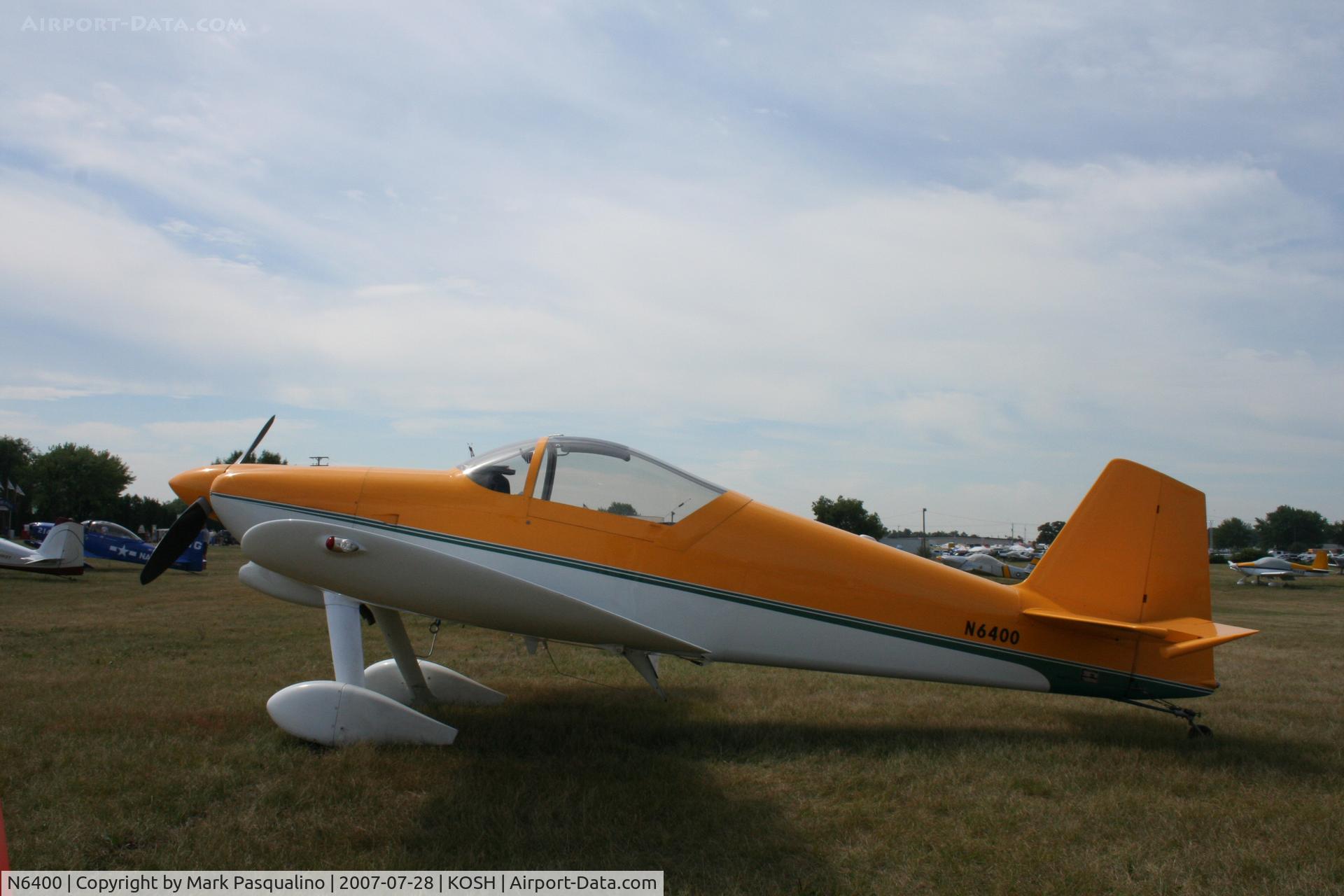 N6400, 1999 Vans RV-6 C/N 23940, RV-6