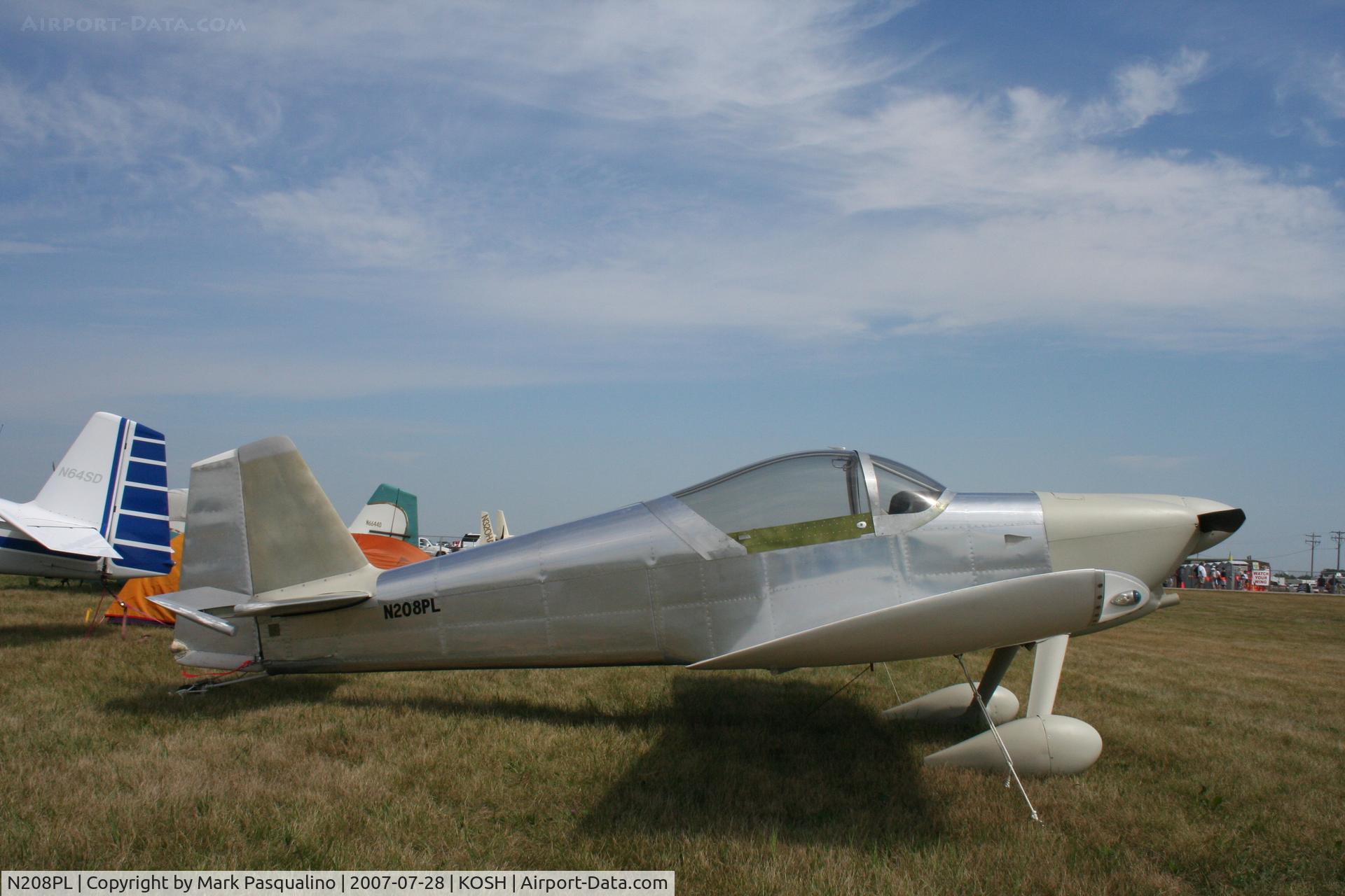 N208PL, 2006 Vans RV-6 C/N 24239, RV-6
