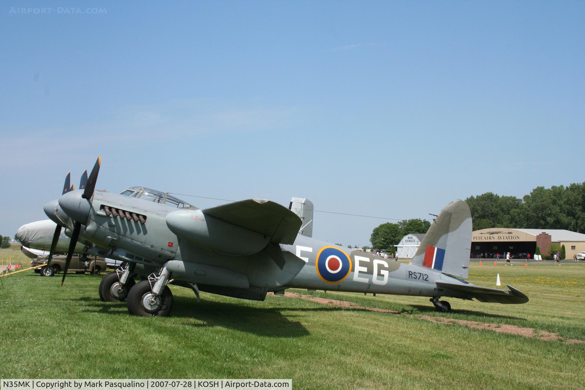 N35MK, 1946 De Havilland DH-98 Mosquito TT.35 C/N RS-712, De Havilland MK-35