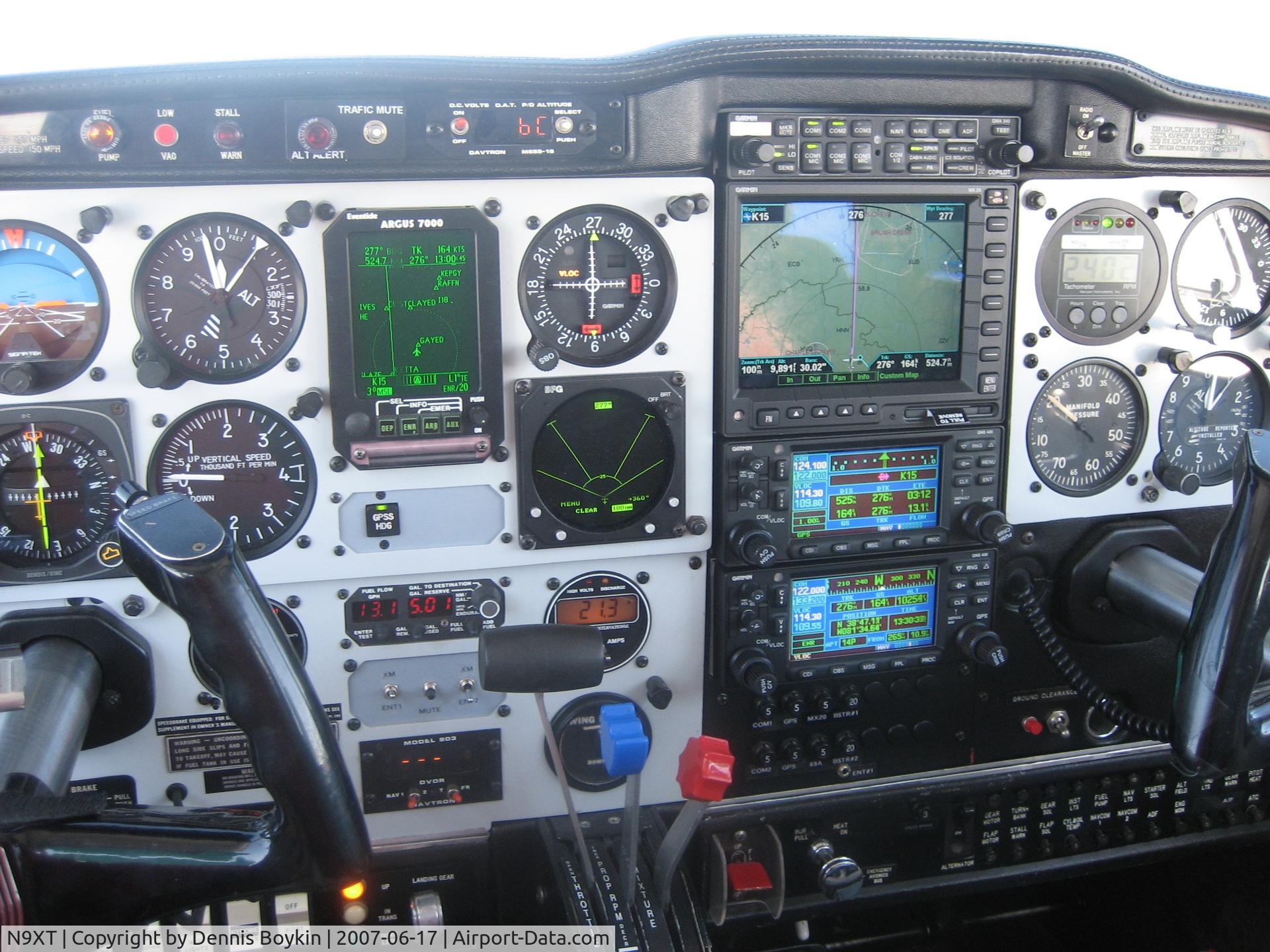 N9XT, 1969 Piper PA-24-260 C/N 24-4857, Enroute Lock Haven from the 2007 Cherokee Fly In - 164 Kts GS