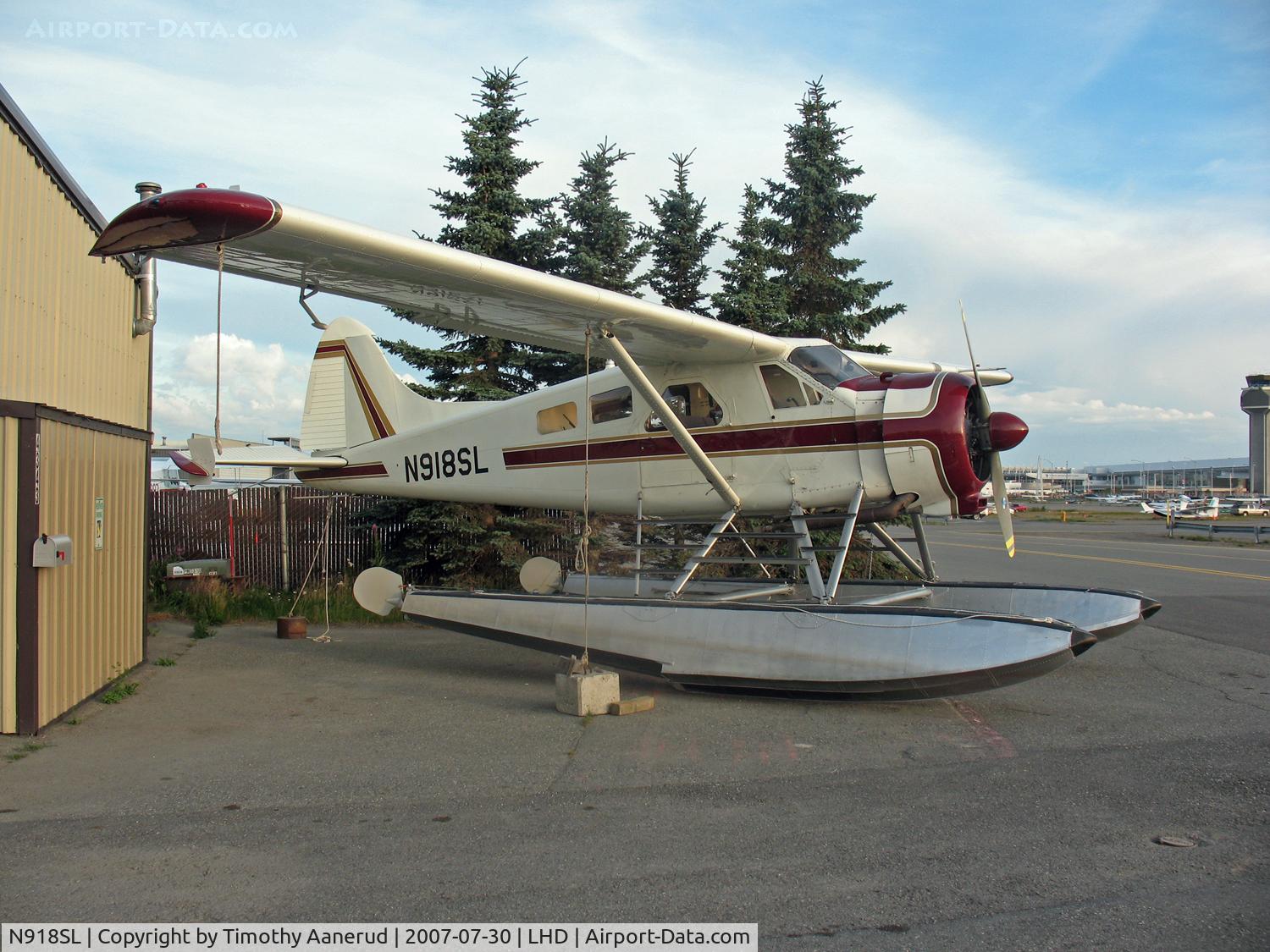 N918SL, 1951 De Havilland Canada DHC-2 Beaver Mk.I C/N 198, Parked by Lake Hood