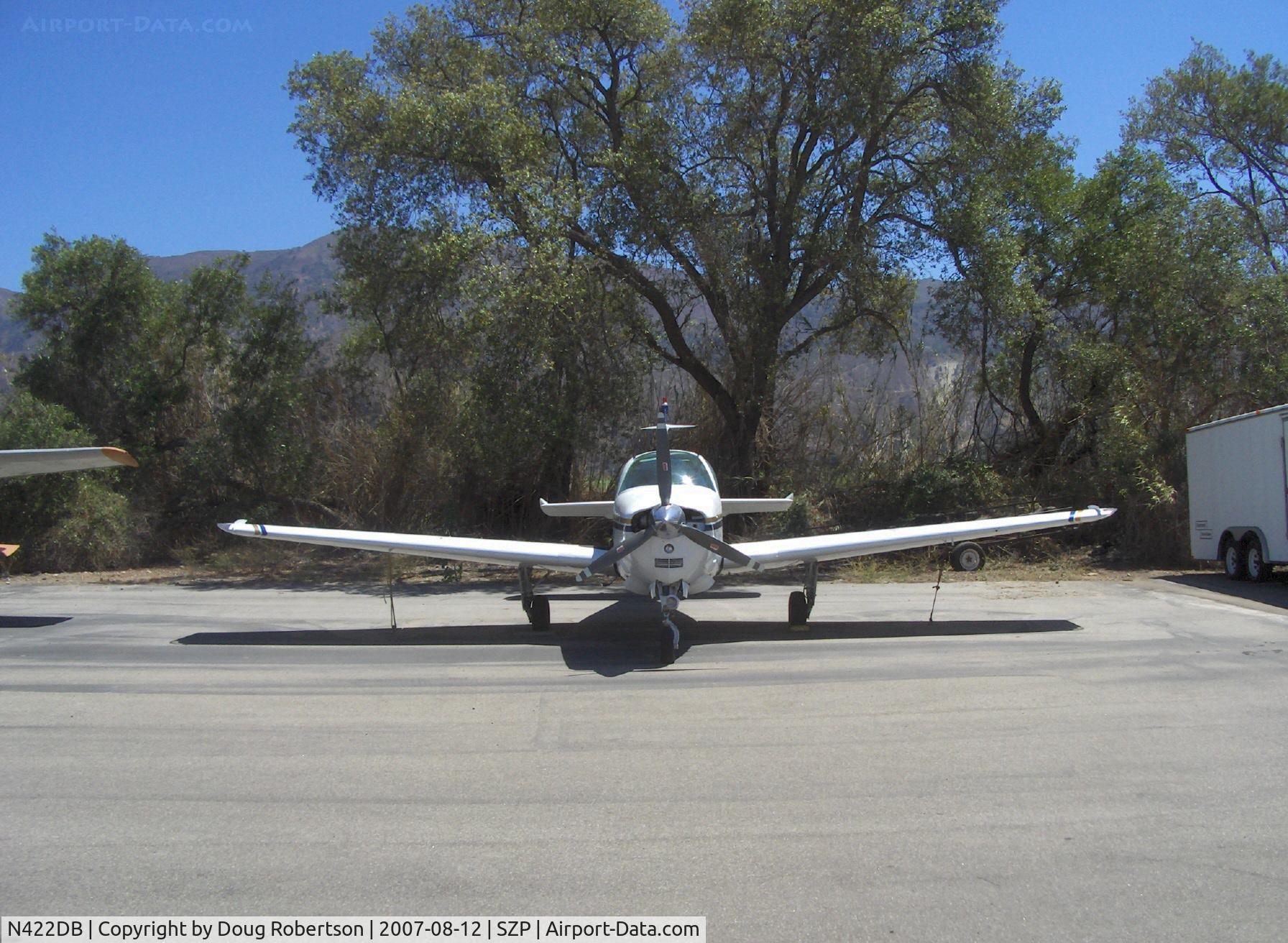 N422DB, 1978 Beech A36 Bonanza 36 C/N E-1386, 1978 Beech A36 BONANZA, Continental IO-520 285 Hp