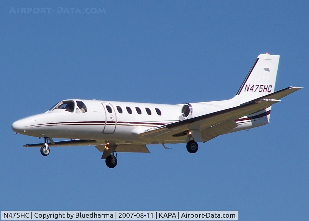 N475HC, 1983 Cessna 550 Citation II C/N 550-0475, Landing 17L