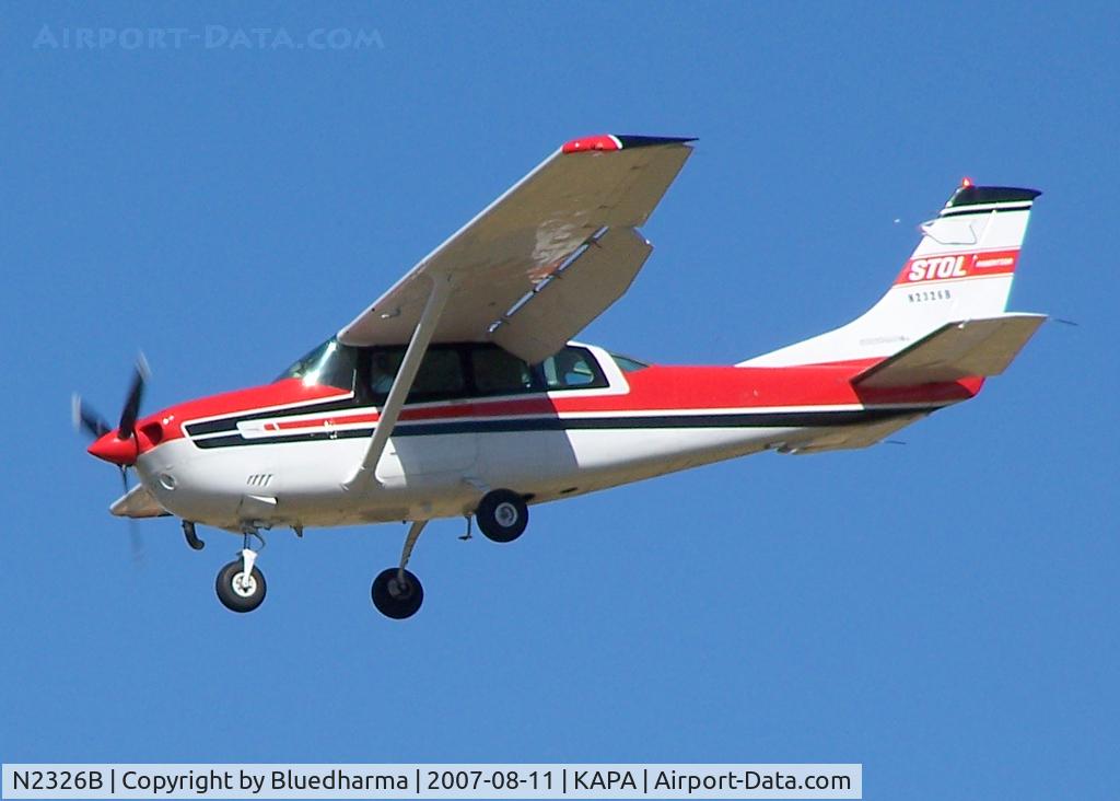 N2326B, 1978 Cessna TU206G Turbo Stationair C/N U20604470, Landing at 17L