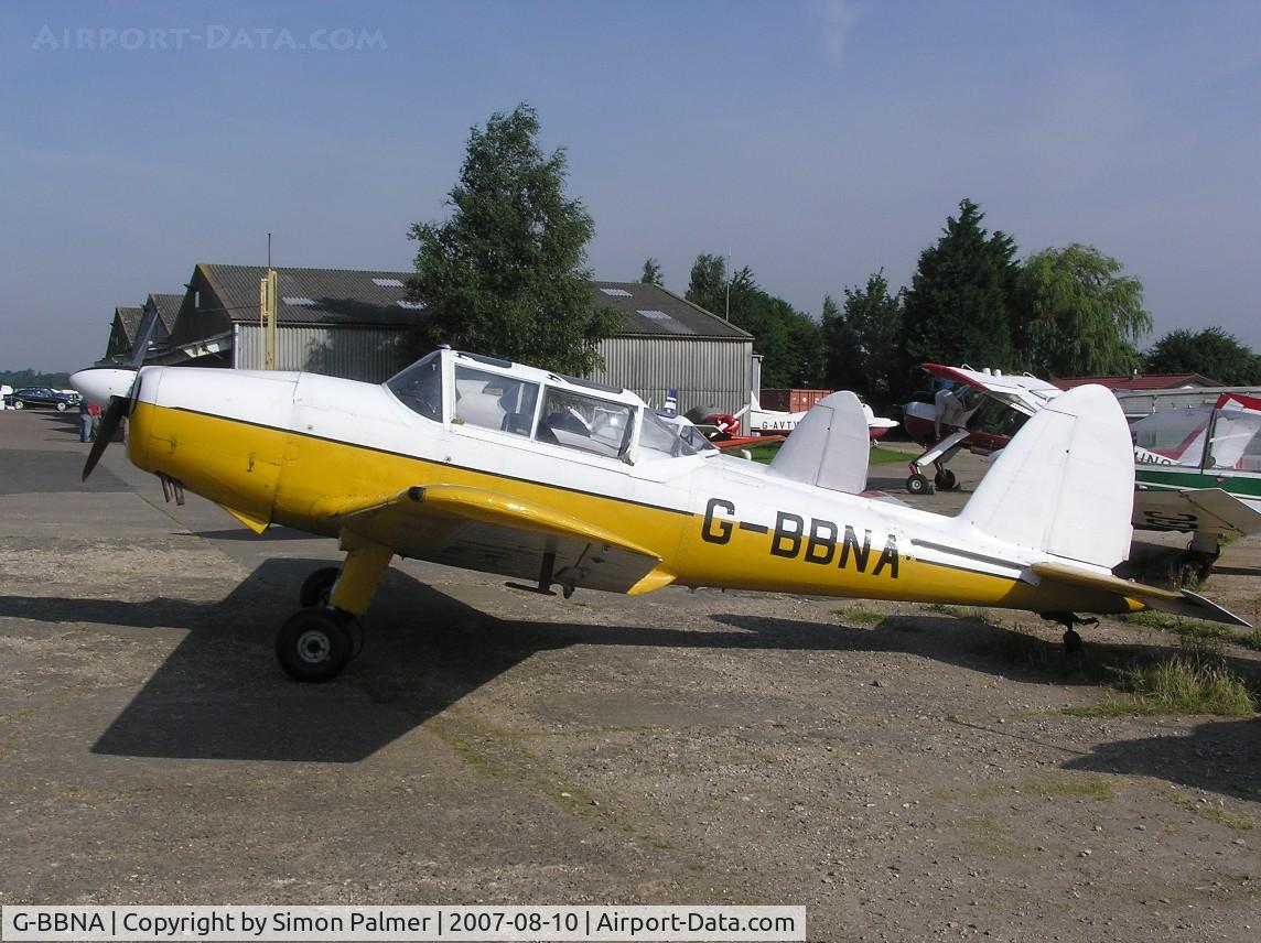 G-BBNA, 1953 De Havilland DHC-1 Chipmunk 22 (Lycoming) C/N C1/0491, Lycoming Chipmunk tug at Husbands Bosworth
