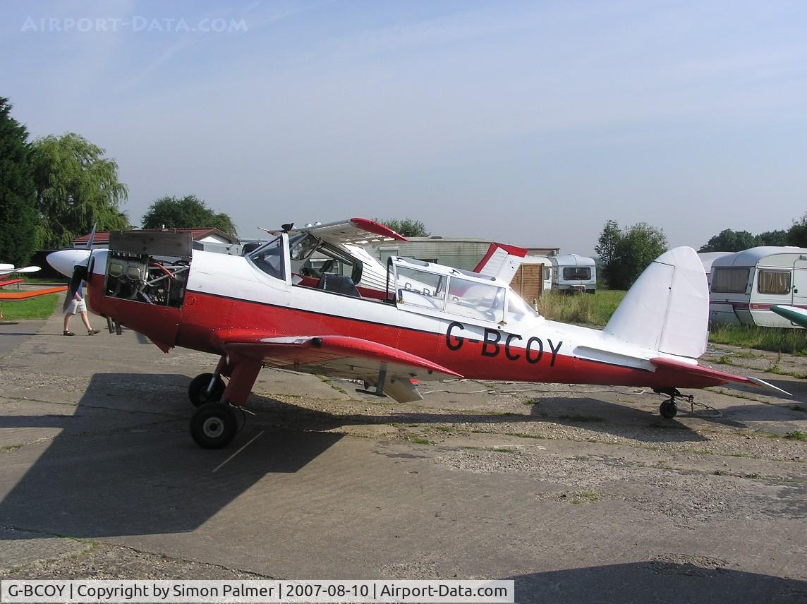 G-BCOY, 1950 De Havilland DHC-1 Chipmunk 22 (Lycoming) C/N C1/0212, Chipmunk glider tug at Husbands Bosworth