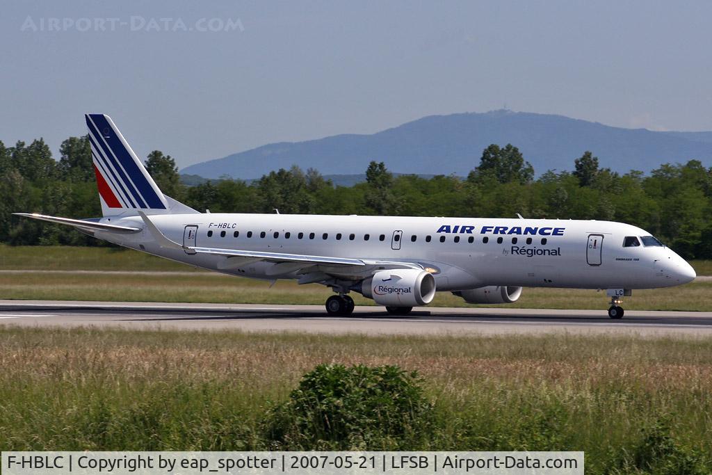 F-HBLC, 2007 Embraer 190AR (ERJ-190-100IGW) C/N 19000080, departing to CDG