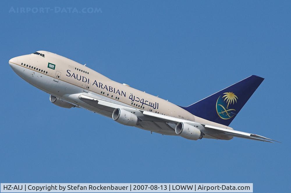 HZ-AIJ, 1982 Boeing 747SP-68 C/N 22750, Charlie departure.