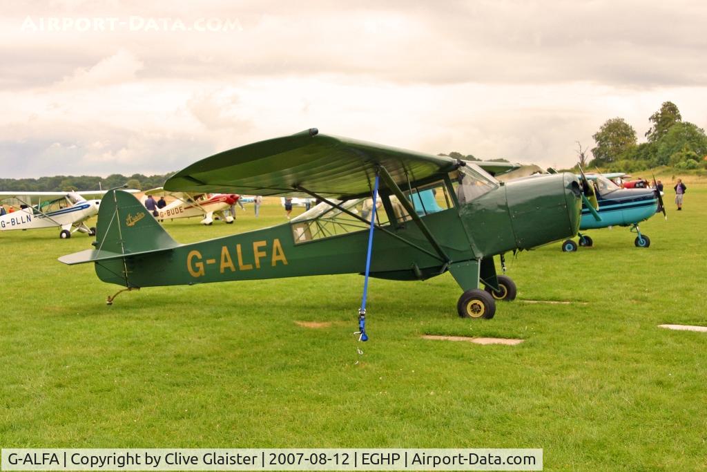 G-ALFA, 1944 Taylorcraft J Auster 5 C/N 1236, Previous ID: RT607