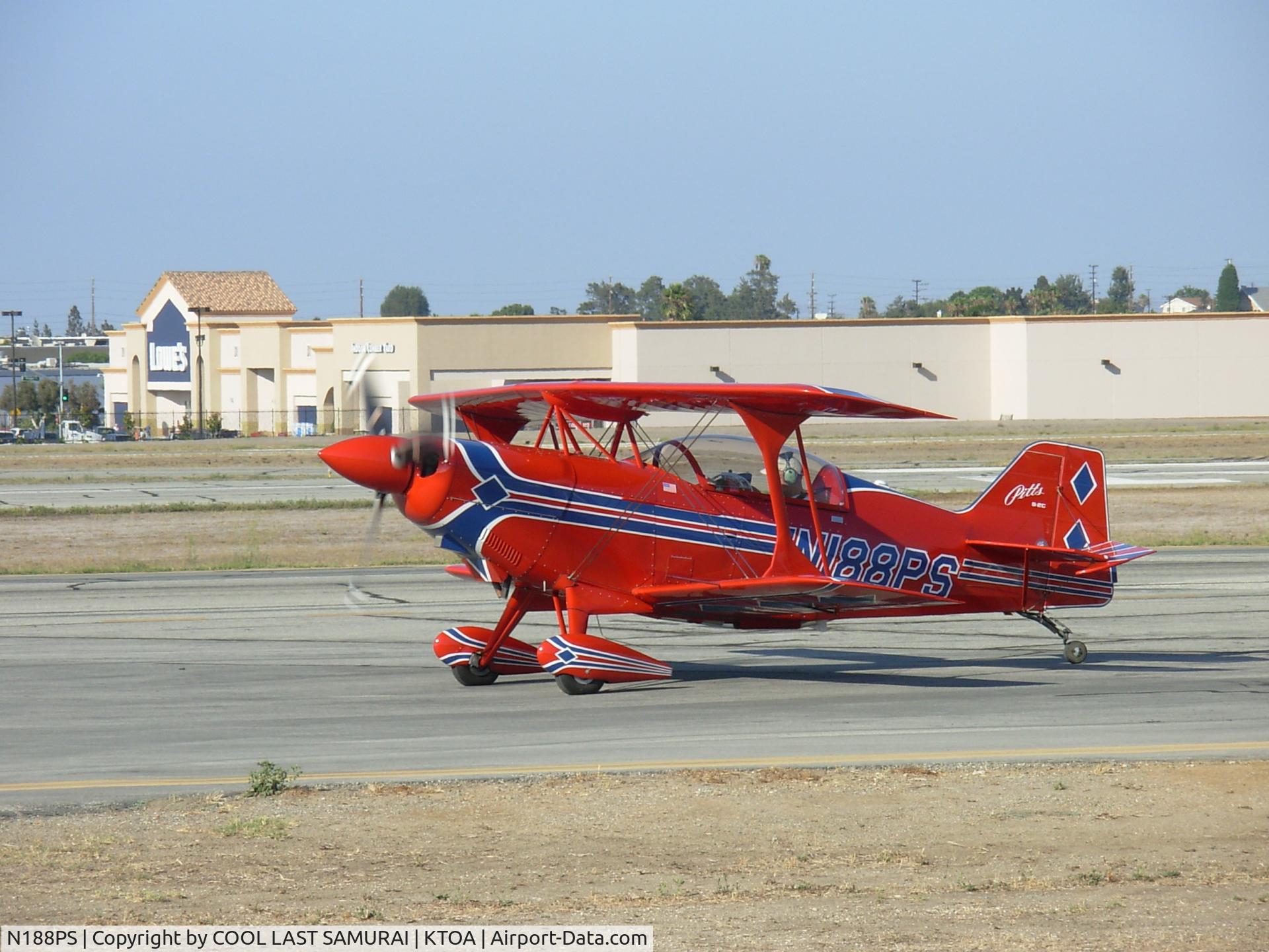 N188PS, 2006 Aviat Pitts S-2C Special C/N 6074, Pitts in TOA Rwy29L Run Up Area